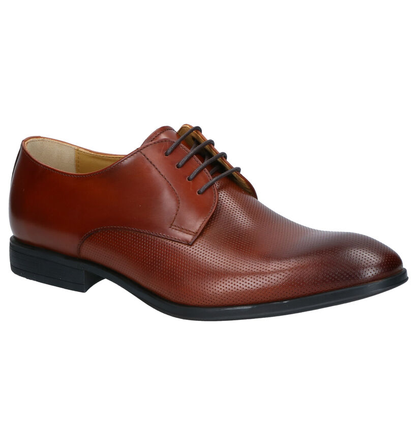 Cognac Geklede Schoenen Steptronic Foxx in leer (269330)