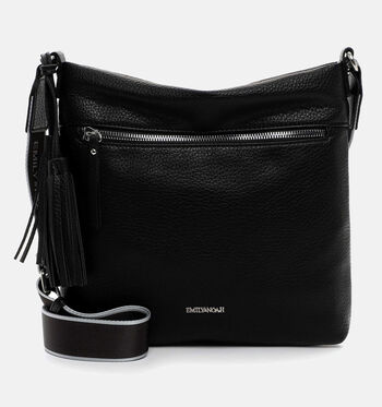 Emily & Noah Crossbody tassen Zwart/Cognac/Bruin