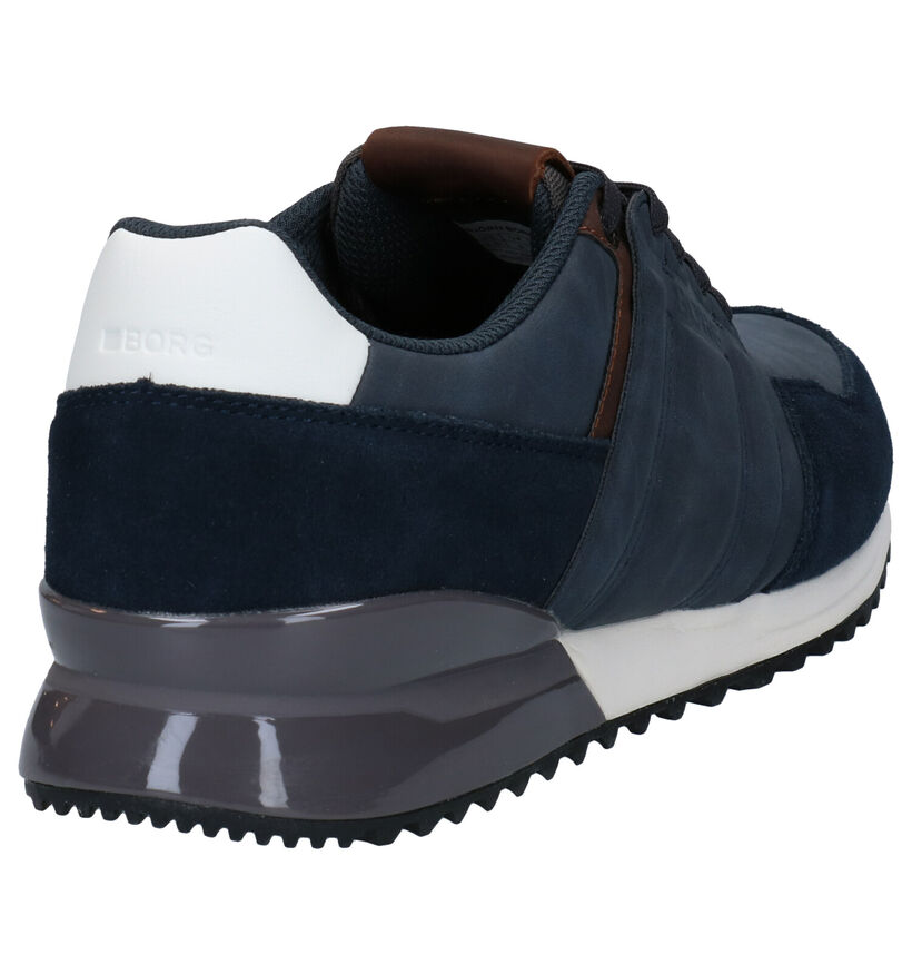 Björn Borg Chaussures à lacets en Bleu en nubuck (278505)