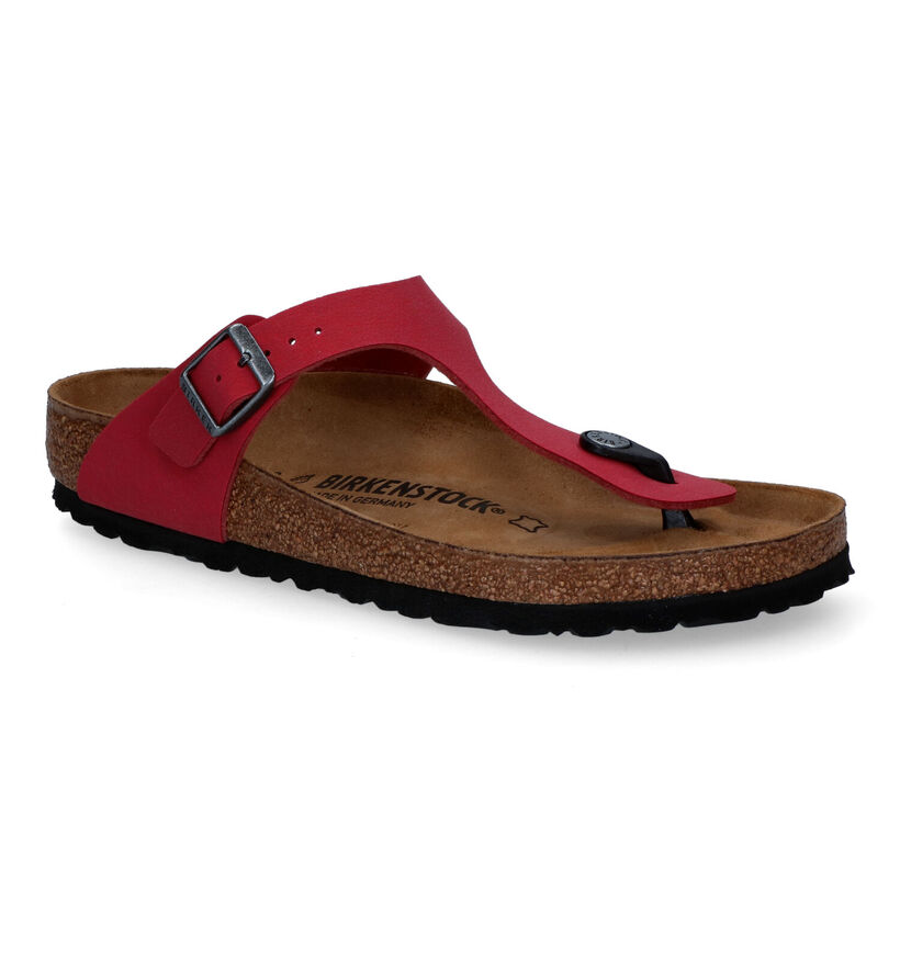 Birkenstock Gizeh Birko-Flor Tongs en &Eacute;cru pour femmes (339532)