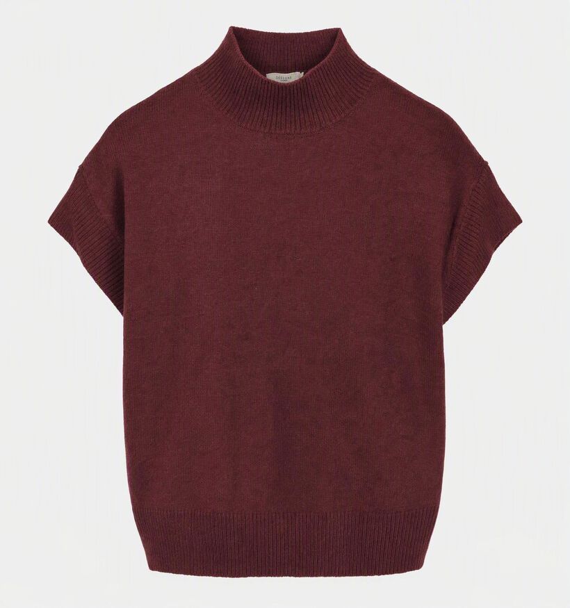 Deeluxe Original Adeline Pull en Bordeaux pour femmes (382274)