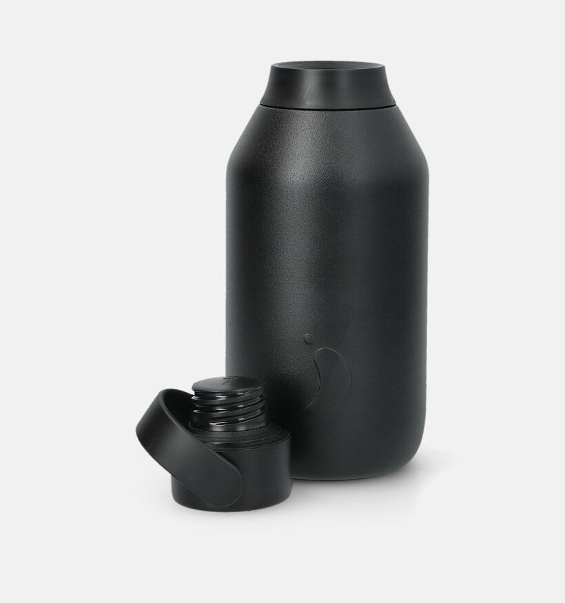 Chilly's Series 3 Zwarte Drinkfles 350ml voor dames, heren (383674)