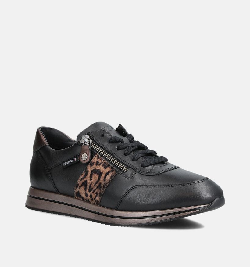 Mephisto Louma Chaussures à lacets en Noir pour femmes (362722) - pour semelles orthopédiques