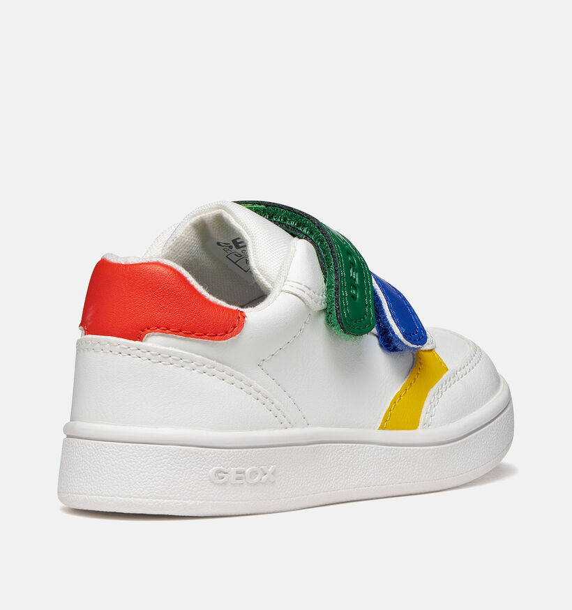 Geox Eclyper Witte Velcroschoenen voor jongens (368422) - geschikt voor steunzolen
