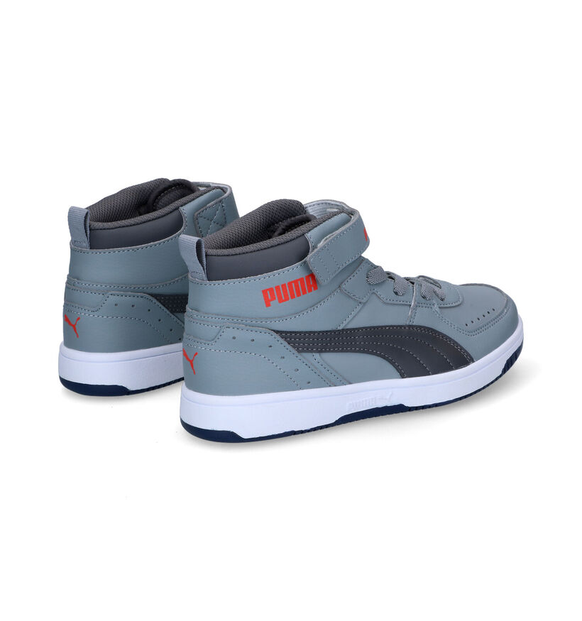 Puma Rebound Joy Baskets en Bleu pour garçons (318737)