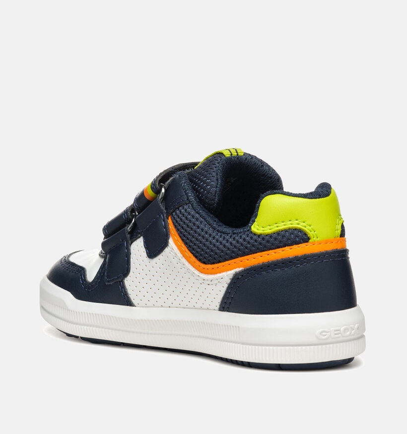 Geox Arzach Chaussures à scratch en Bleu pour garçons (351654) - pour semelles orthopédiques