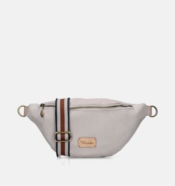 Sac porté croisé beige