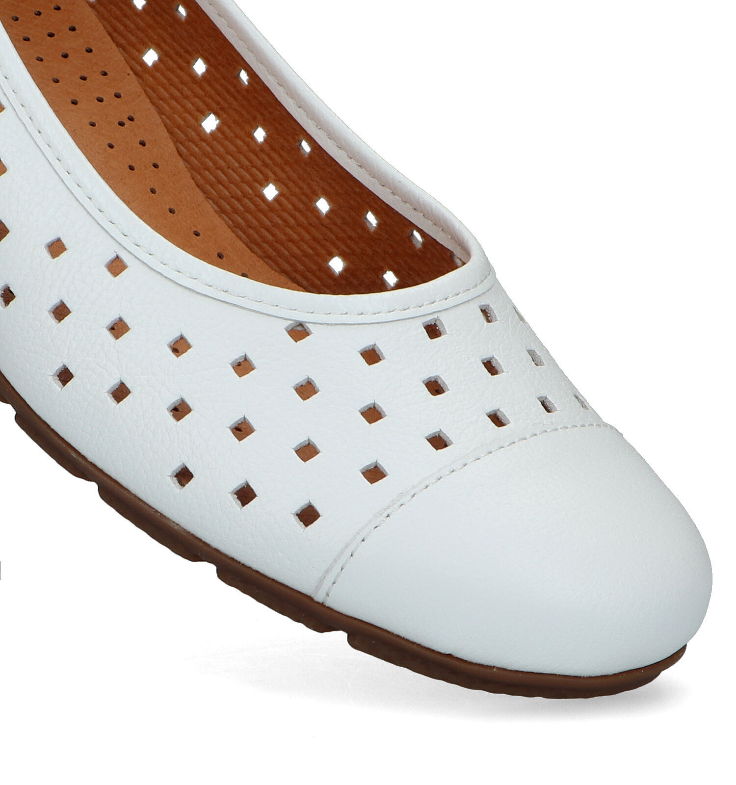 Gabor Hovercraft Witte Ballerina s Dames Lage schoenen Online