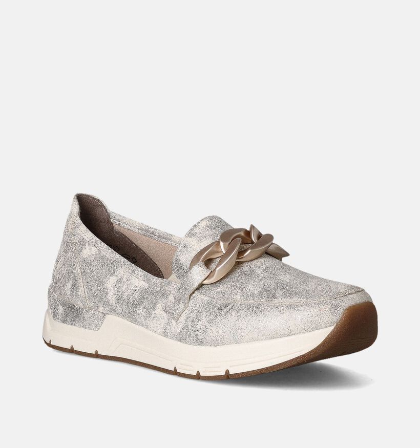 Rieker Gouden Mocassins voor dames (351237) - geschikt voor steunzolen
