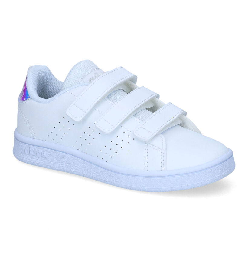 adidas Advantage C Witte Sneakers in kunstleer (319541)