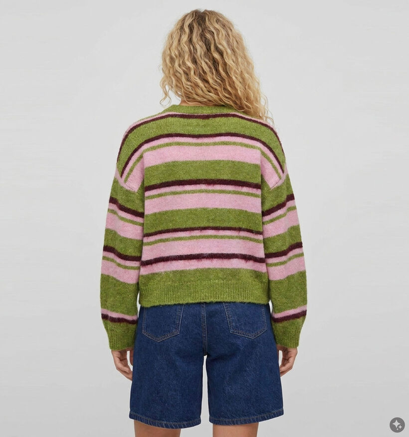 Pieces Ada Groene/Multi Cardigan voor dames (382087)