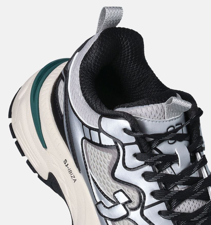 SJ Zilveren Sneakers voor dames (354137) - geschikt voor steunzolen