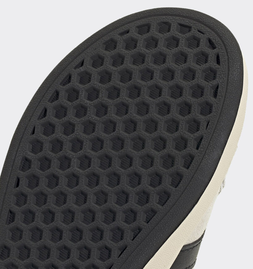 adidas Grand Court 00s Ecru/Zwarte Sneakers voor jongens (365415) - geschikt voor steunzolen