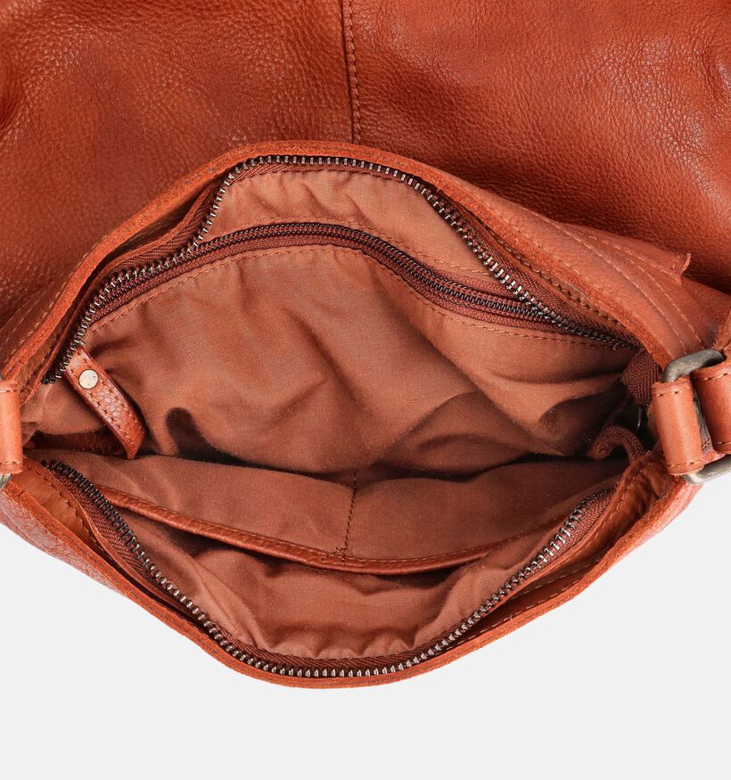 Bear Design Sac port&eacute; crois&eacute; en Cognac pour femmes (375818)
