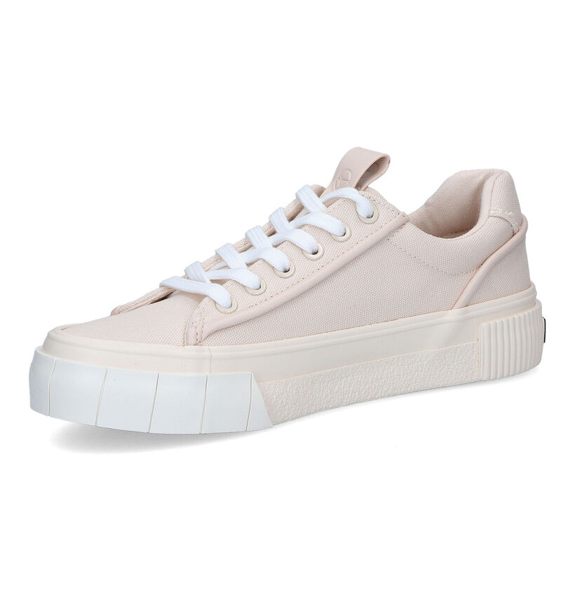 Tamaris Touch it Beige Sneakers in stof (309745)