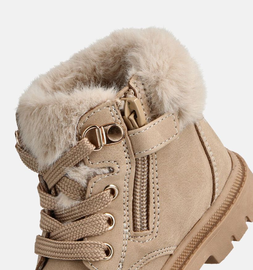 Milo & Mila Beige Veterboots voor meisjes (362940)
