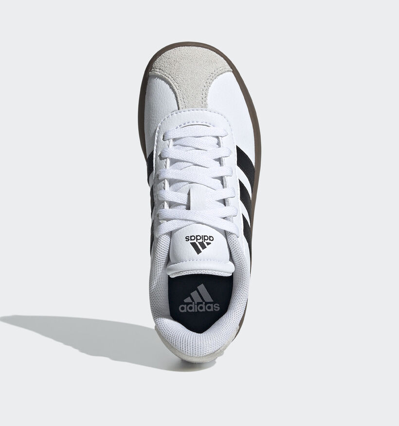 adidas VL Court 3.0 Witte/Zwarte Sneakers voor jongens, meisjes (357017) - geschikt voor steunzolen