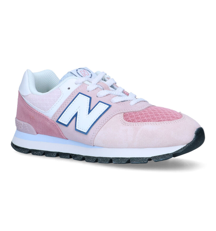 New Balance GC574 Baskets en Bleu pour filles (301696) - pour semelles orthopédiques