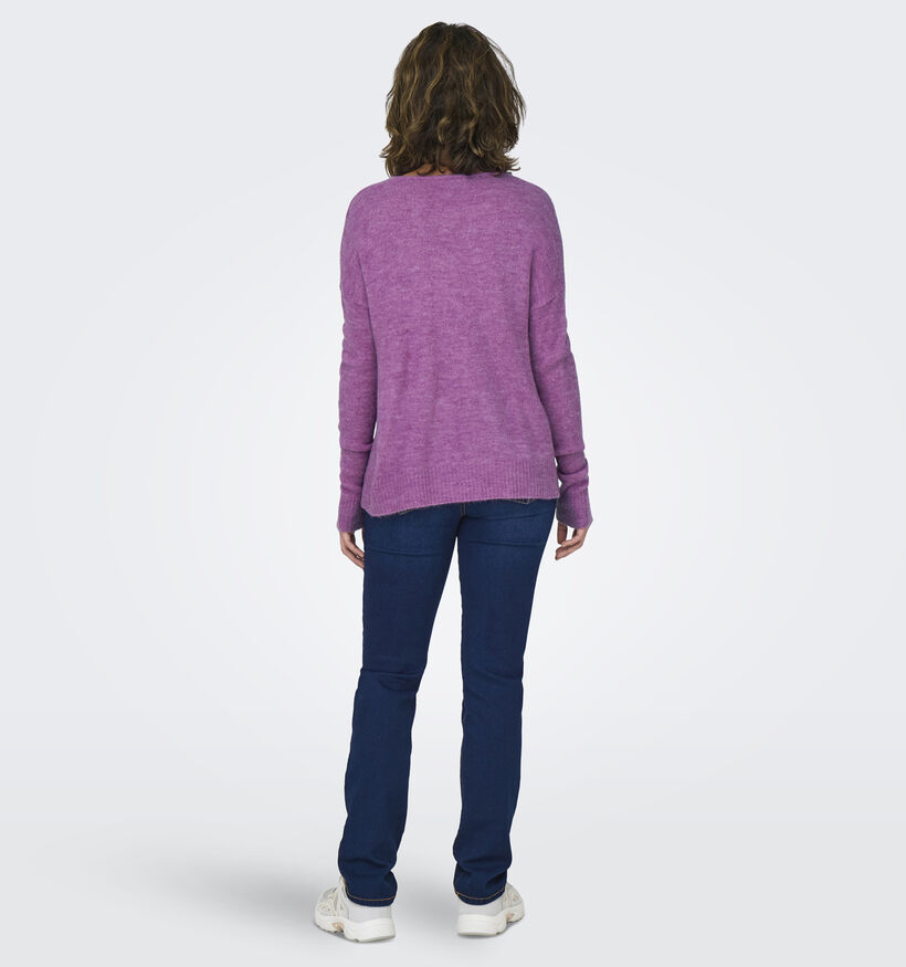 JDY Elanora Paarse Trui met V-hals voor dames (344159)