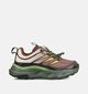 Bisgaard Fred Bruine/Groene Sneakers voor jongens (380791) - geschikt voor steunzolen