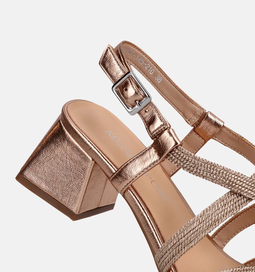 Regarde le Ciel Amalia Gouden Sandalen met hak voor dames (372985)