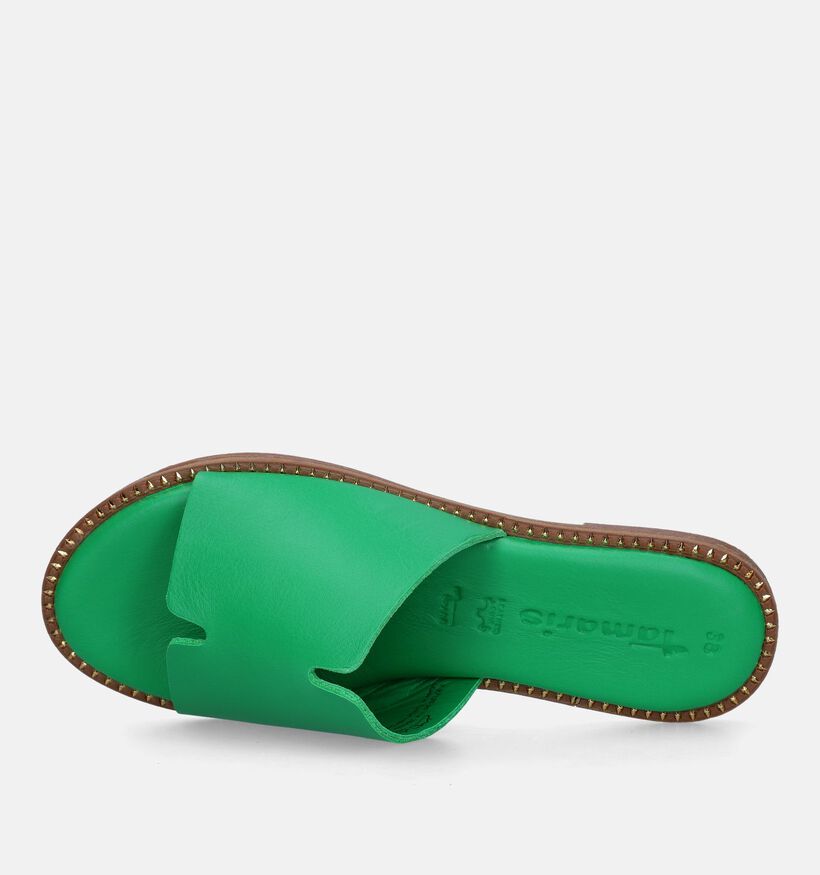 Tamaris Nu-pieds plates en Vert pour femmes (335495)