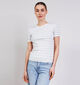 JDY Lada Gestreepte Witte T-shirt voor dames (367925)