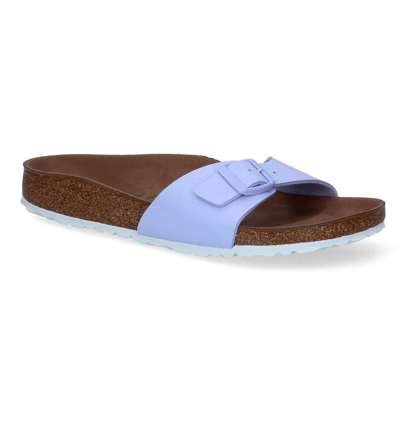 Birkenstock Madrid Birko-Flor Witte Slippers voor dames (338044)