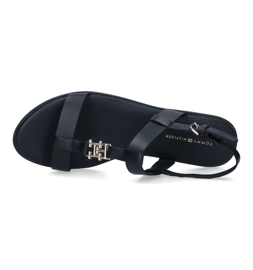 Tommy Hilfiger Sandales plates en Noir pour femmes (321011)