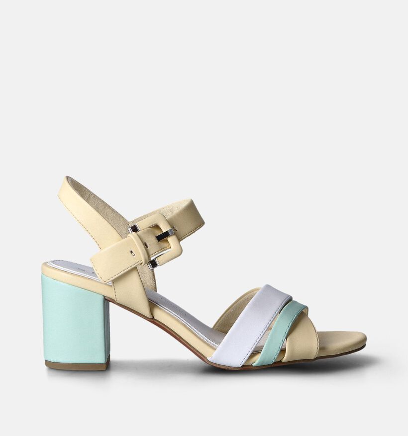 Marco Tozzi Gele Sandalen met blokhak voor dames (354225)