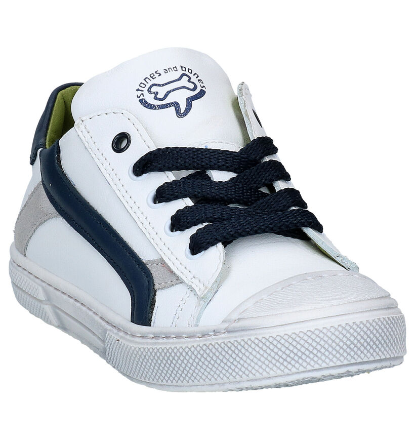 STONES and BONES Maust Chaussures à lacets en Bleu pour garçons (303476) - pour semelles orthopédiques