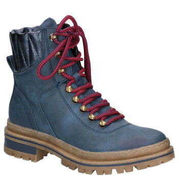 Veterboots blauw