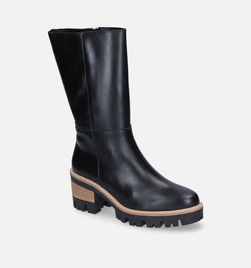 Sweet Lemon Nasat Bottes courtes en Noir en cuir (317237)