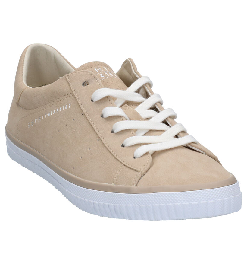 Esprit Chaussures à lacets en Beige foncé en simili cuir (276793)