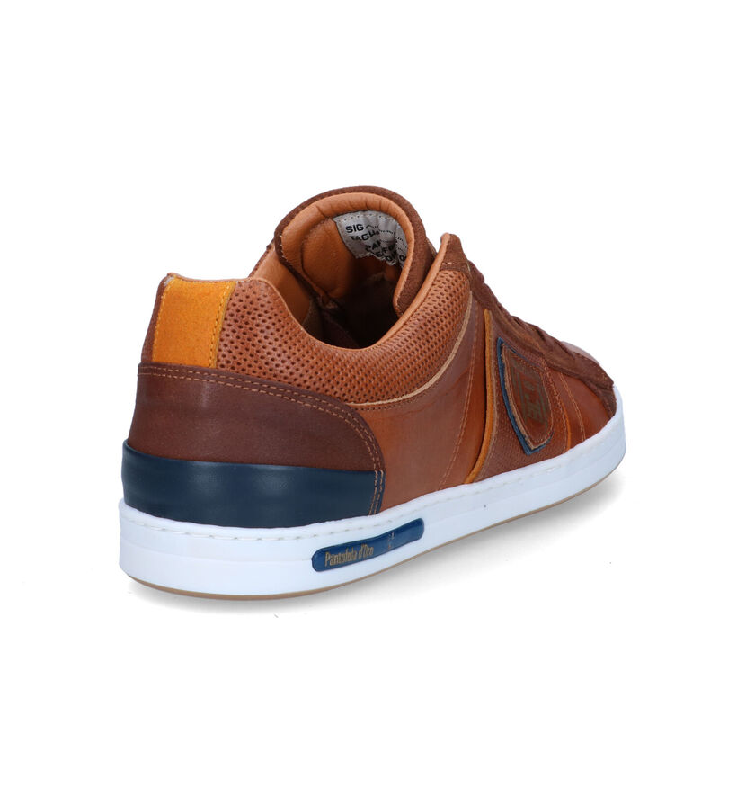 Pantofola d'Oro Torretta Chaussures à lacets en Cognac pour hommes (329977) - pour semelles orthopédiques