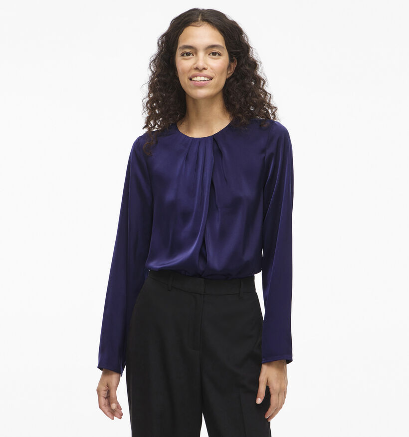 Vila Elmina Satin Paarse Blouse Vila Elmina Satin Paarse Blouse voor dames (365597)