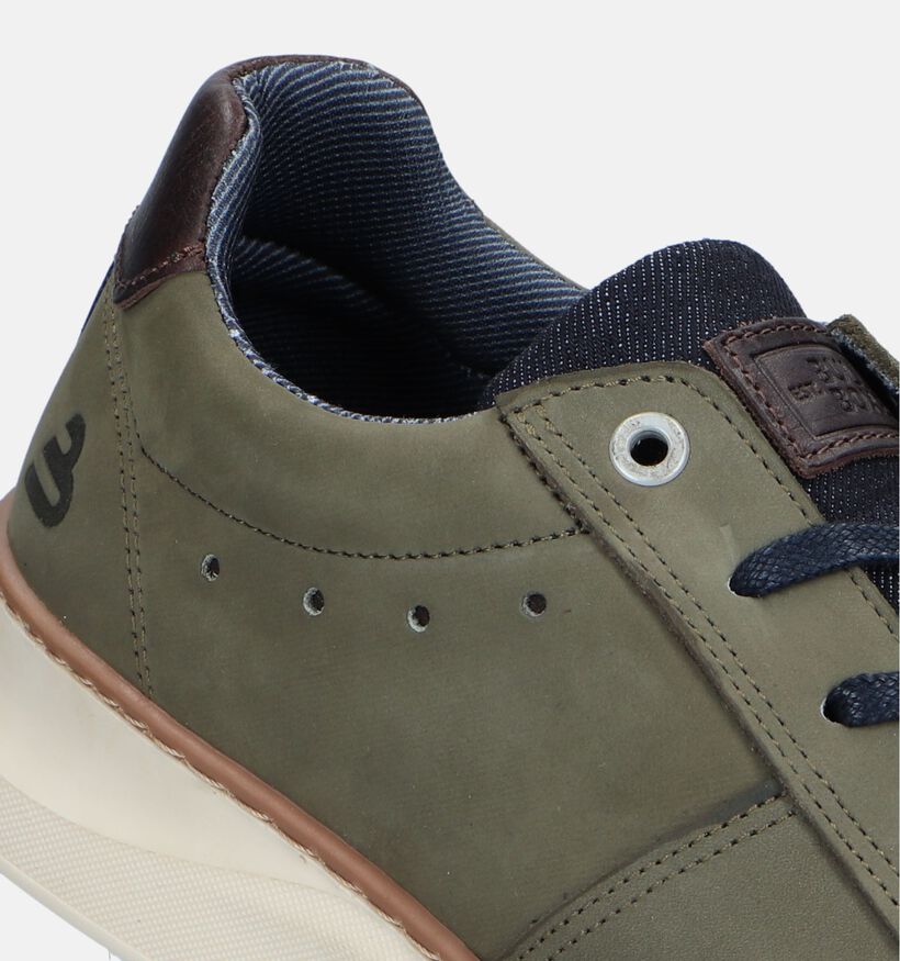 Bullboxer Chaussures à lacets en Vert kaki pour hommes (341801) - pour semelles orthopédiques