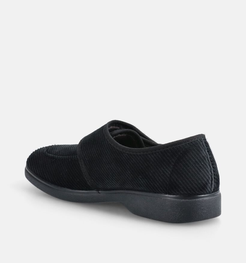 Torfs Home Pantoufles ferm&eacute;es en Noir pour hommes (381338)