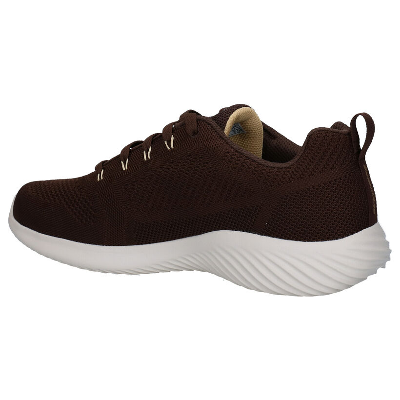 Skechers Bounder Zwarte Sneakers in stof (287098)