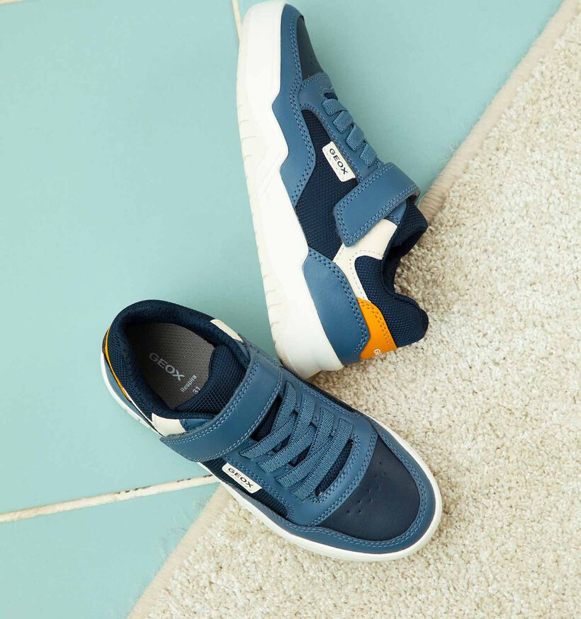 Geox Perth Blauwe Sneakers voor jongens (351649) - geschikt voor steunzolen
