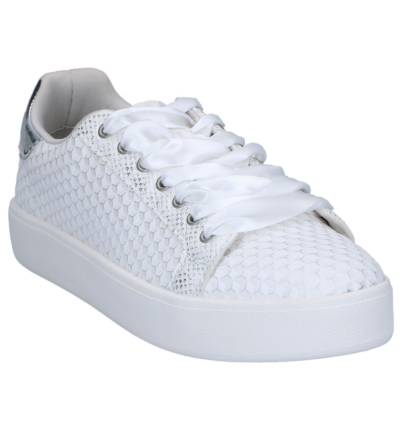Tamaris Chaussures à lacets en Blanc en simili cuir (270215)
