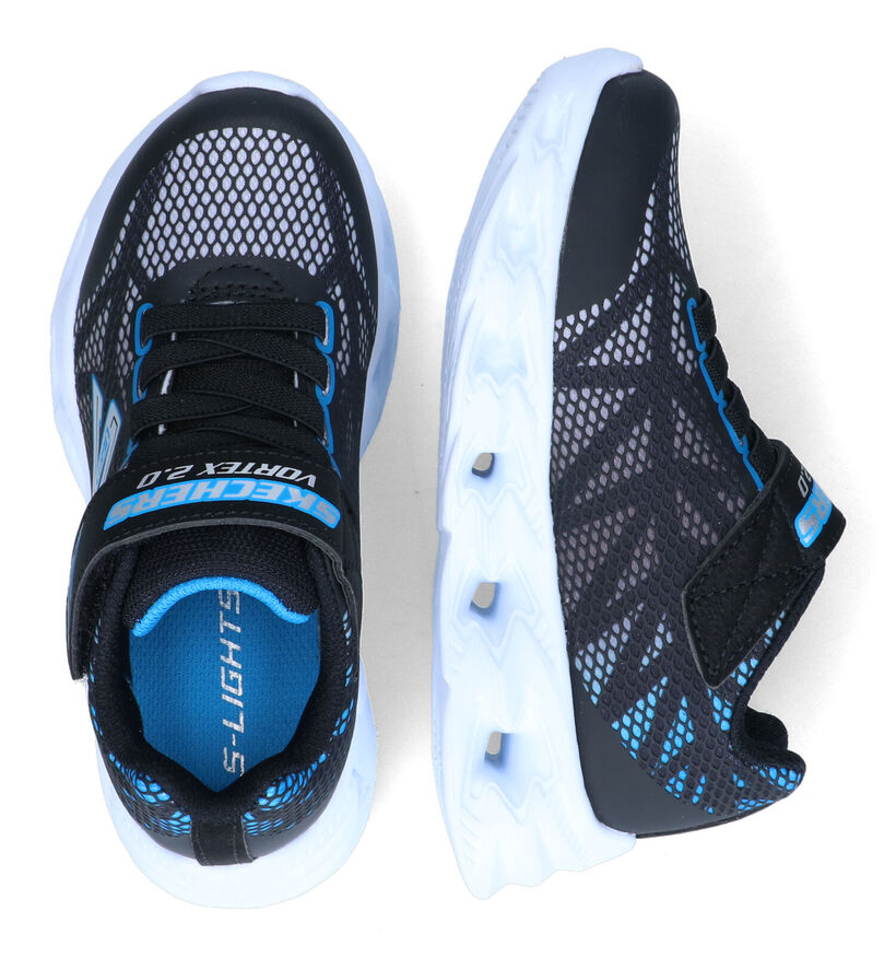 Skechers S Lights Vortex Baskets en Noir pour garçons (318188)