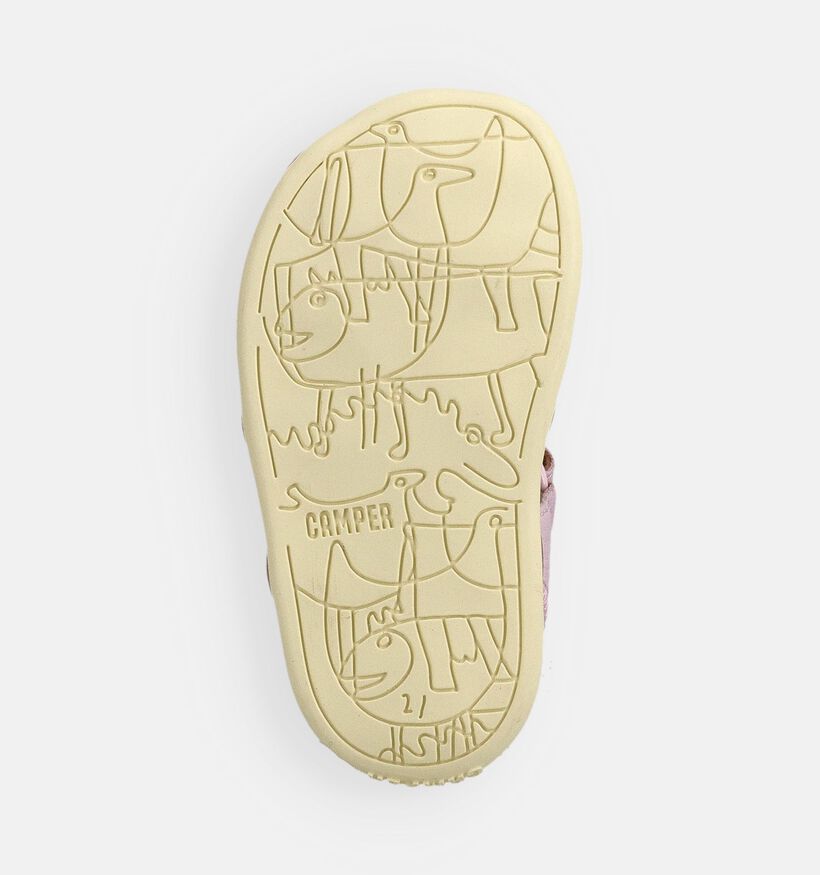 Camper Sandales pour b&eacute;b&eacute; en Rose pour filles (370740)