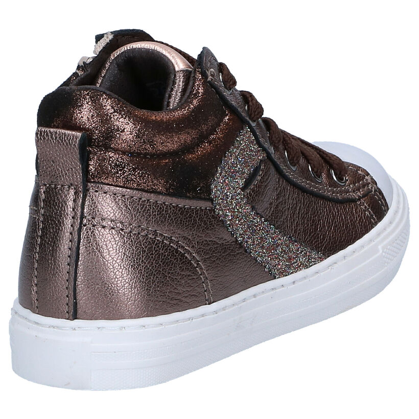 Little David Bronzen Hoge Schoenen in leer (298569)
