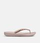 Fitflop Iqushion Multi-Crystal Ergonomic Tongs en Rose pour femmes (368671)
