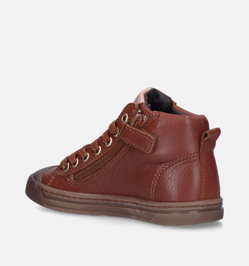 Little David Paloma Cognac Babyschoenen voor meisjes (348059) - geschikt voor steunzolen