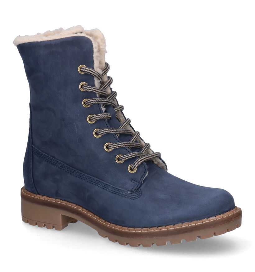Signatur Blauwe Boots in nubuck (298634)