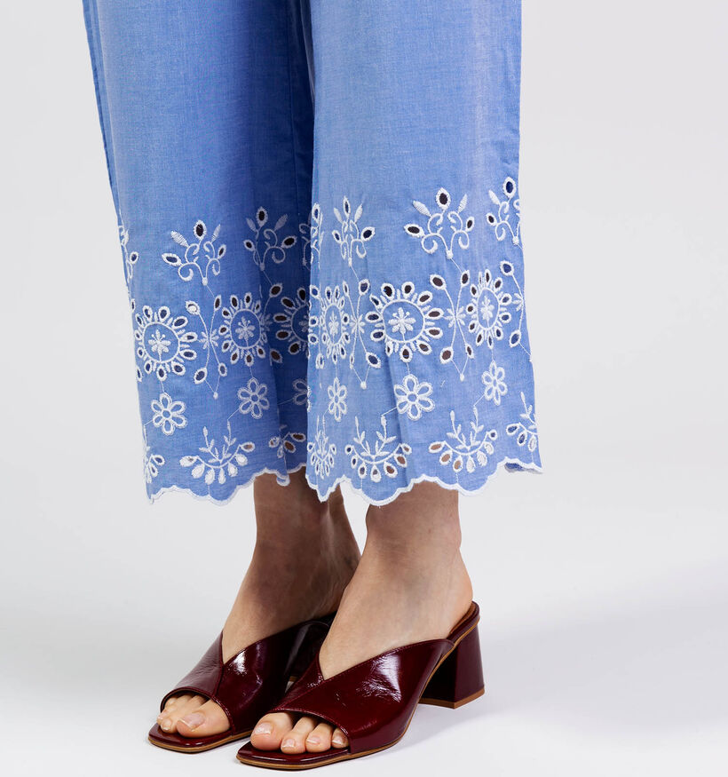 JDY Marina Embroidery Lichtblauwe Broek voor dames (370046)