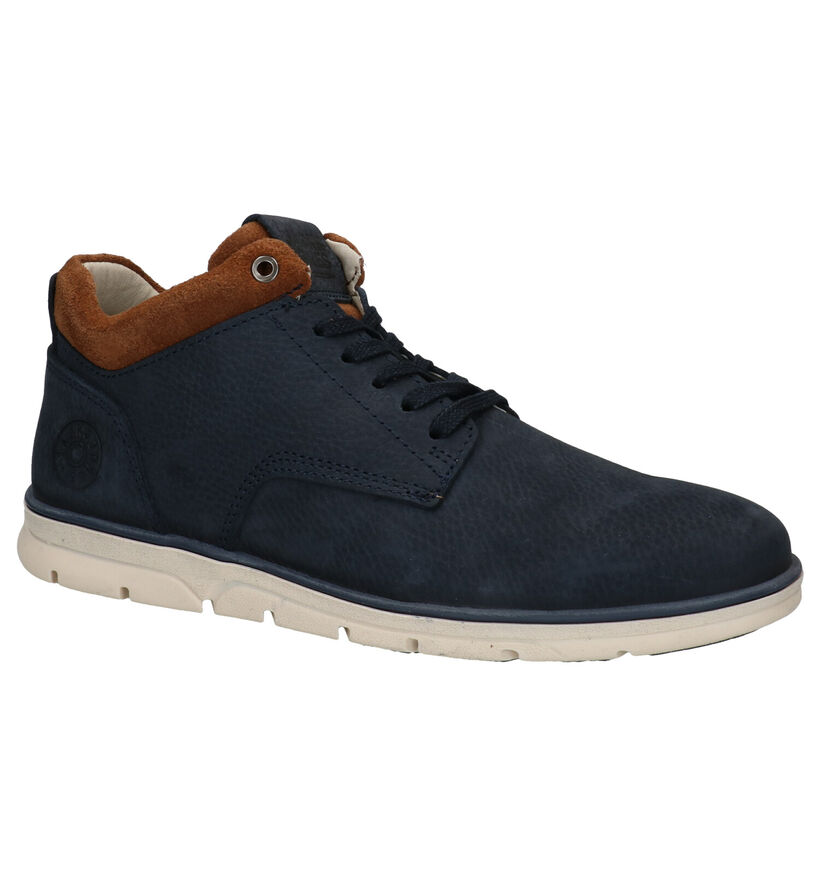 Jack & Jones Hennessy Chaussures hautes en Bleu en nubuck (278340)