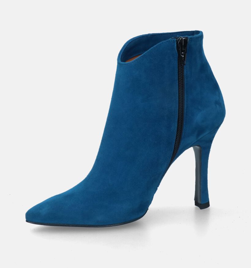 Cristian Daniel Bottines à talons en Bleu pour femmes (317502)